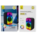Altavoz Bluetooth 5.0 NF4096 / 8w / 800mah / Luces Led / Tws / Fm / Microsd / Usb / Negro / One+