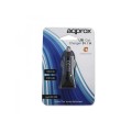 ÷ Cargador de coche approx a usb 5v/1a color negro appusbcarb